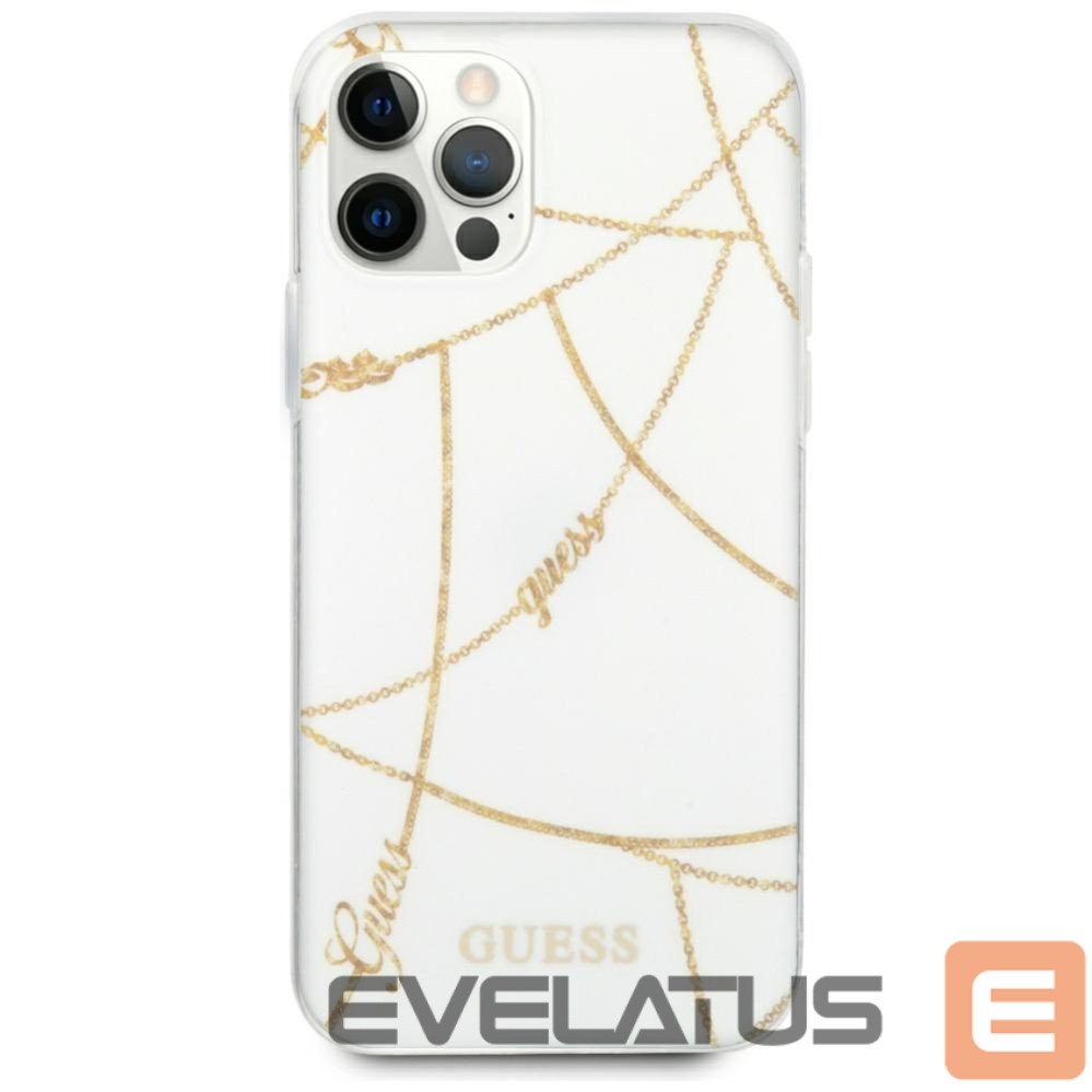 Other goods Guess Guess Gold Chain Collection iPhone 12 Pro Max 6.7" Case - White