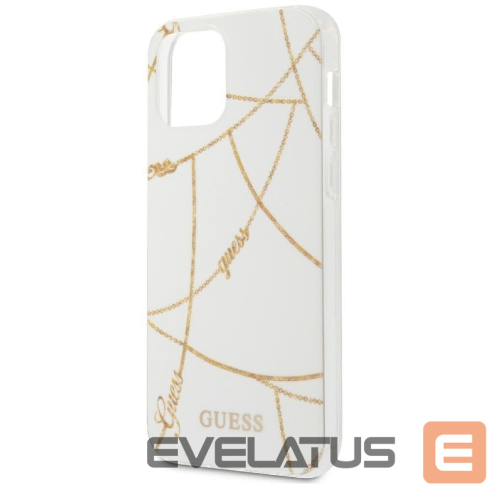 Other goods Guess Guess Gold Chain Collection iPhone 12 Pro Max 6.7" Case - White