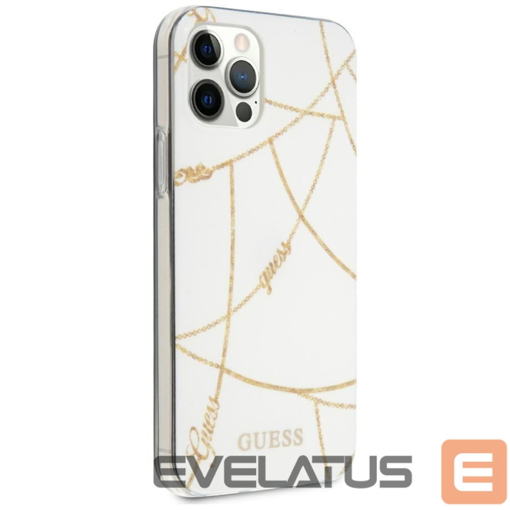 Other goods Guess Guess Gold Chain Collection iPhone 12 Pro Max 6.7" Case - White