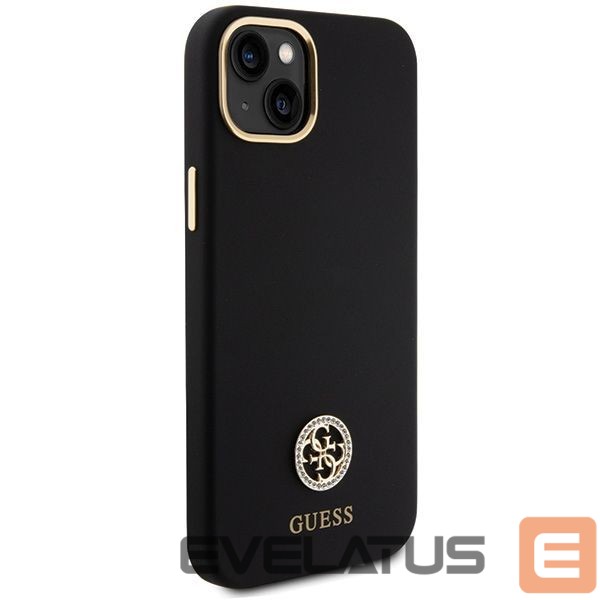 Other goods Guess Guess Silicone Logo Strass 4G Case for iPhone 15 Plus / 14 Plus 6.7" - Black