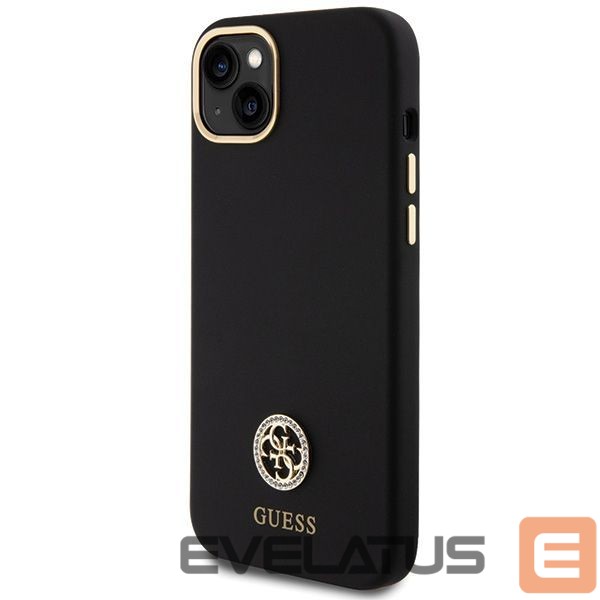 Other goods Guess Guess Silicone Logo Strass 4G Case for iPhone 15 Plus / 14 Plus 6.7" - Black