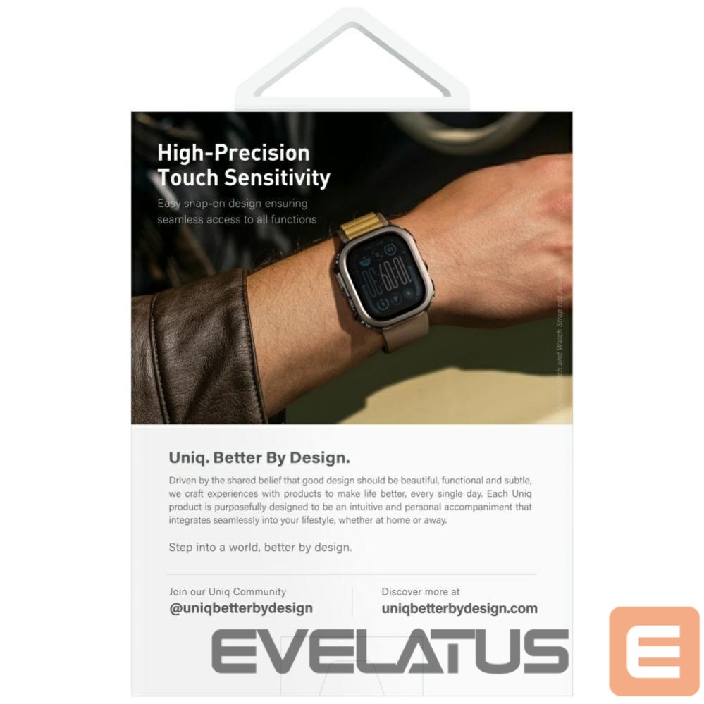 Other goods UNIQ Uniq Voute Tempered Glass Case for Apple Watch Ultra 49mm - Black
