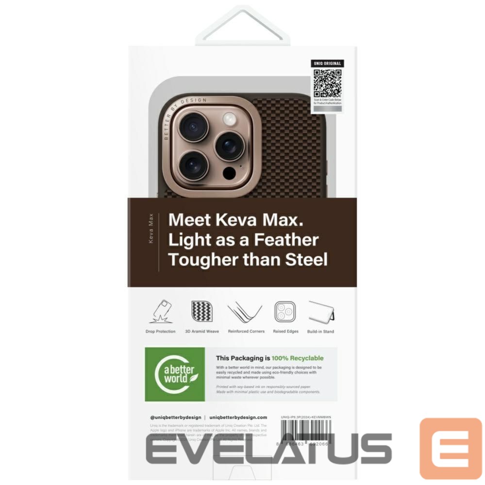 Other goods UNIQ Uniq Keva Max Magclick Charging Camera Stand Case for iPhone 16 Pro - Brown