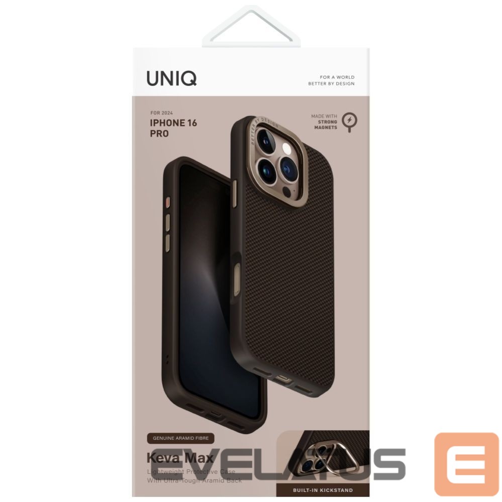 Other goods UNIQ Uniq Keva Max Magclick Charging Camera Stand Case for iPhone 16 Pro - Brown