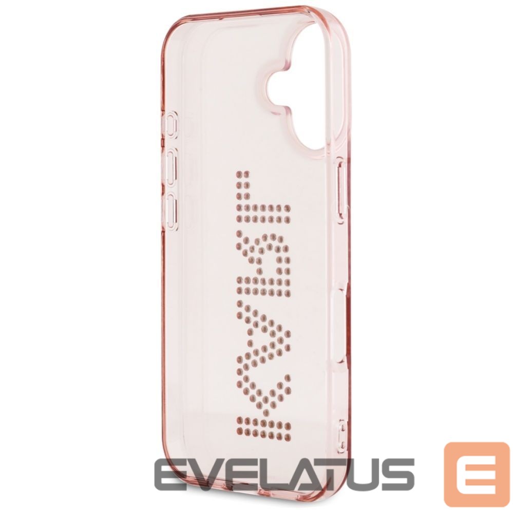 Other goods Karl Lagerfeld Karl Lagerfeld IML Rhinestones Logo iPhone 16 Case - Pink