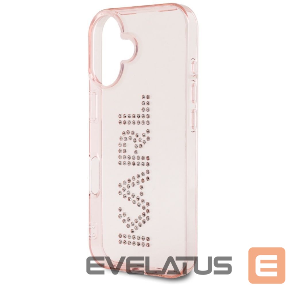 Other goods Karl Lagerfeld Karl Lagerfeld IML Rhinestones Logo iPhone 16 Case - Pink