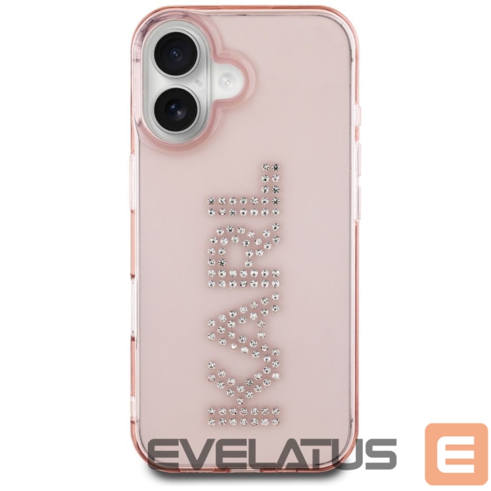 Other goods Karl Lagerfeld Karl Lagerfeld IML Rhinestones Logo iPhone 16 Case - Pink