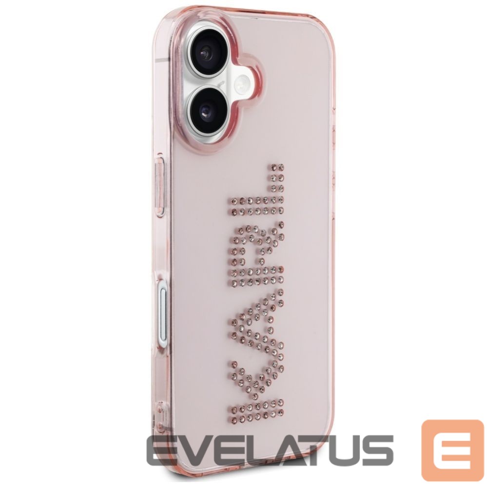 Other goods Karl Lagerfeld Karl Lagerfeld IML Rhinestones Logo iPhone 16 Case - Pink