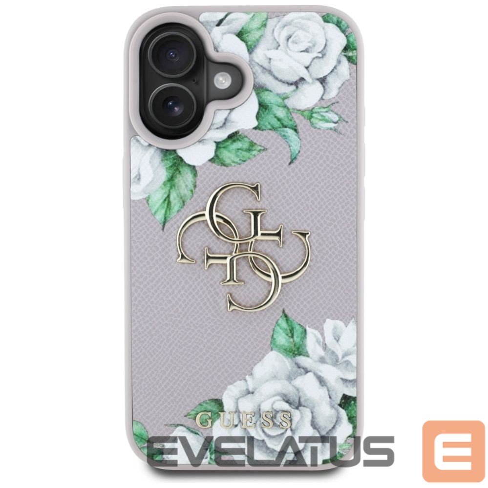 Other goods Guess Guess Grained Roses Big 4G Logo iPhone 16 Case - Purple