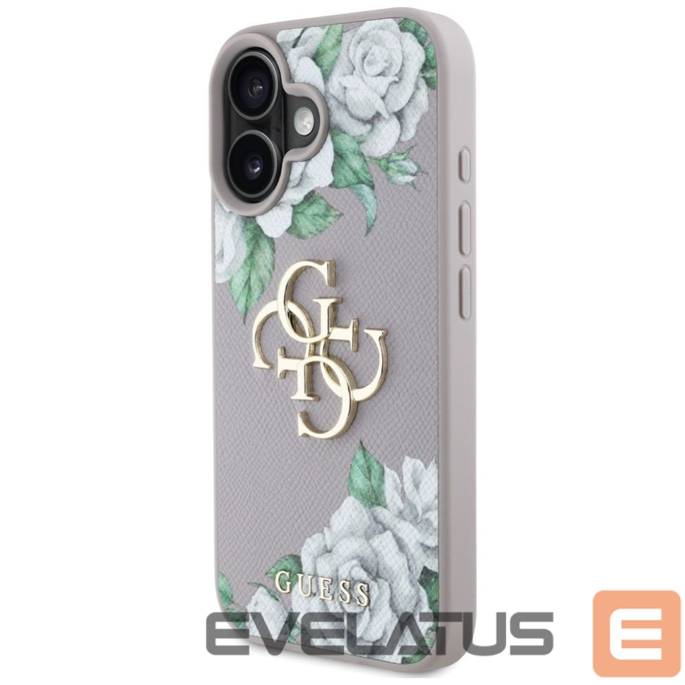 Other goods Guess Guess Grained Roses Big 4G Logo iPhone 16 Case - Purple