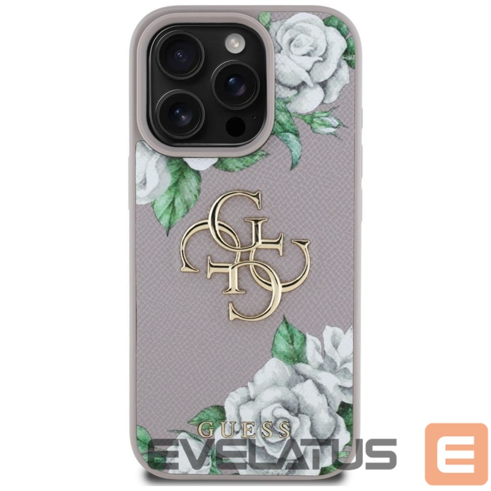 Other goods Guess Guess Grained Roses Big 4G Logo iPhone 16 Pro Max Case - Purple