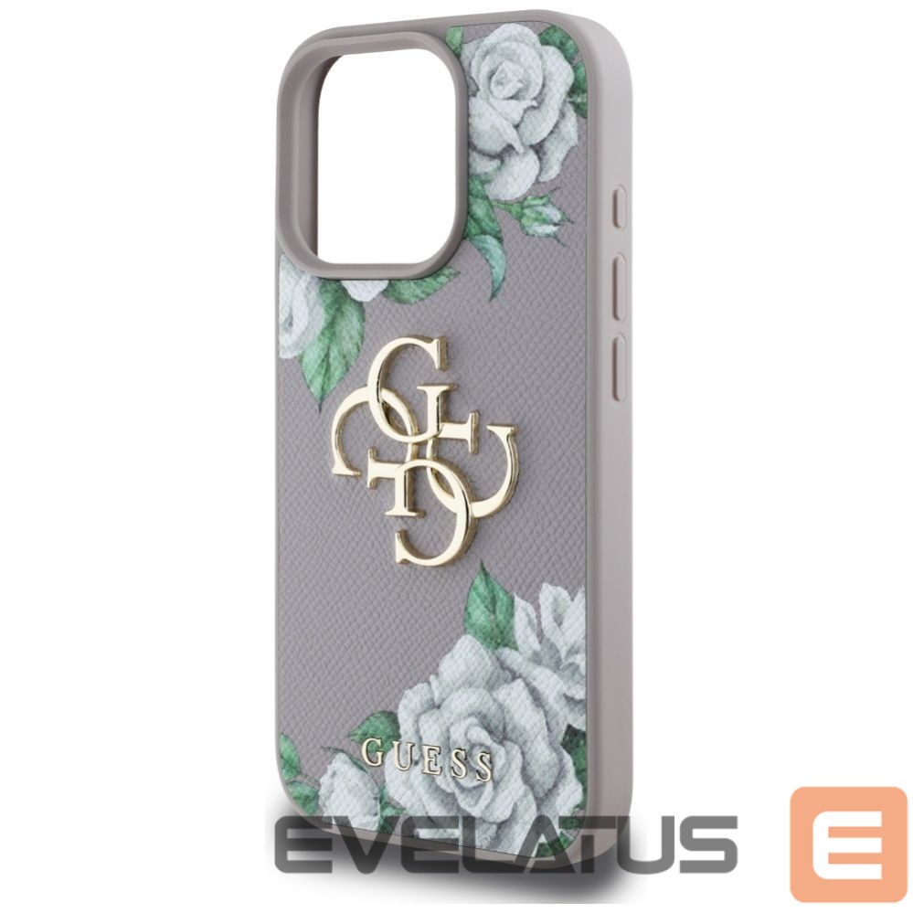 Other goods Guess Guess Grained Roses Big 4G Logo iPhone 16 Pro Max Case - Purple
