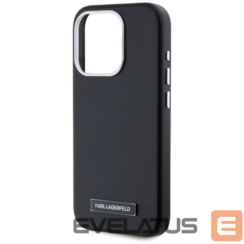 Other goods Karl Lagerfeld Karl Lagerfeld FW Metal Plate MagSafe iPhone 15 Pro Max Case - Black