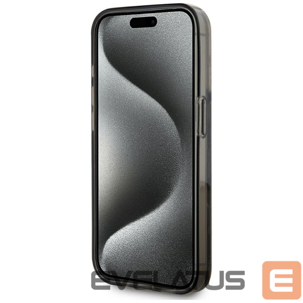 Other goods Karl Lagerfeld Karl Lagerfeld Liquide Glitter Monogram Gradient iPhone 15 Pro Case - Black