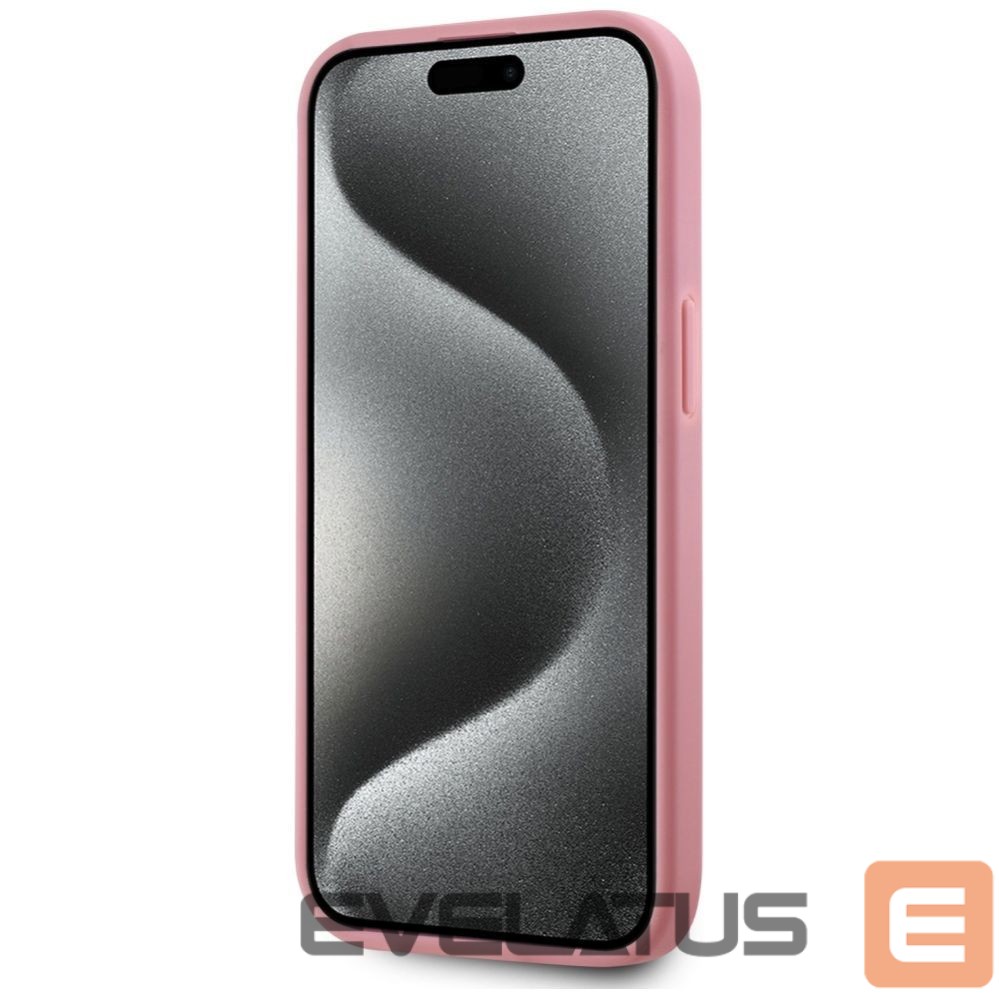 Other goods Karl Lagerfeld Karl Lagerfeld Wrinkled Metal Signature iPhone 15 Case - Pink