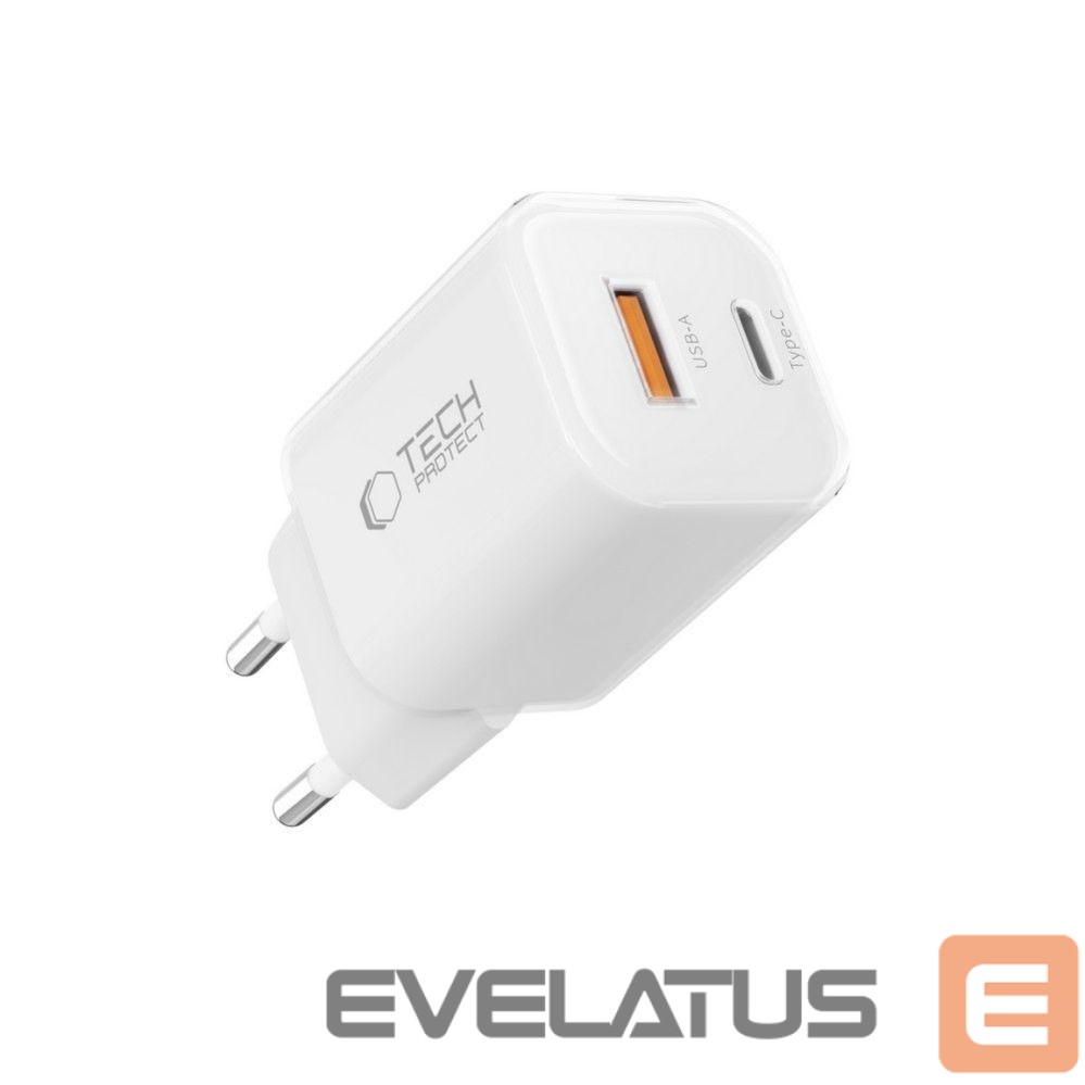 Other goods Tech-Protect Tech-Protect NCM33W 2-port PD33W/QC3.0 wall charger - white
