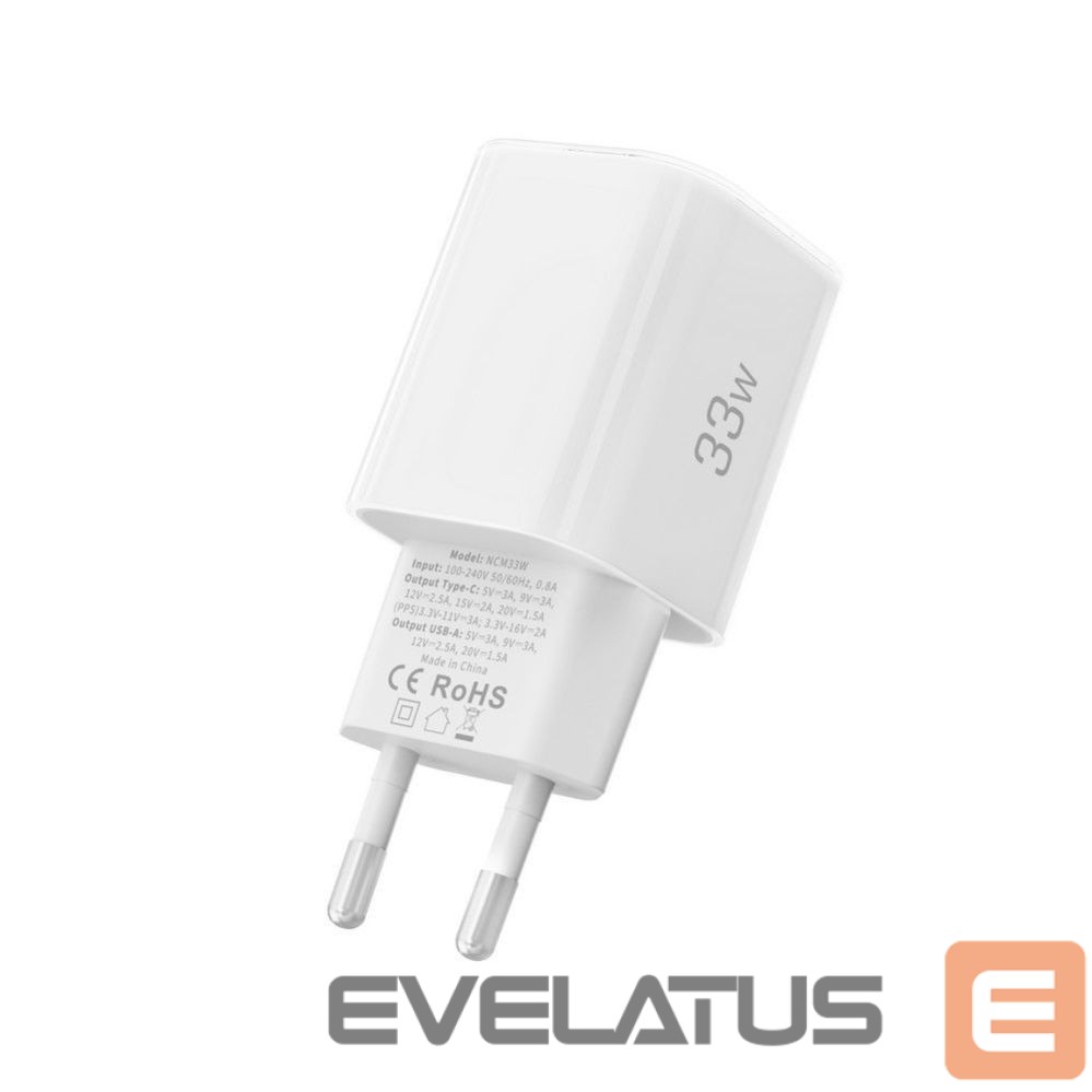 Other goods Tech-Protect Tech-Protect NCM33W 2-port PD33W/QC3.0 wall charger - white