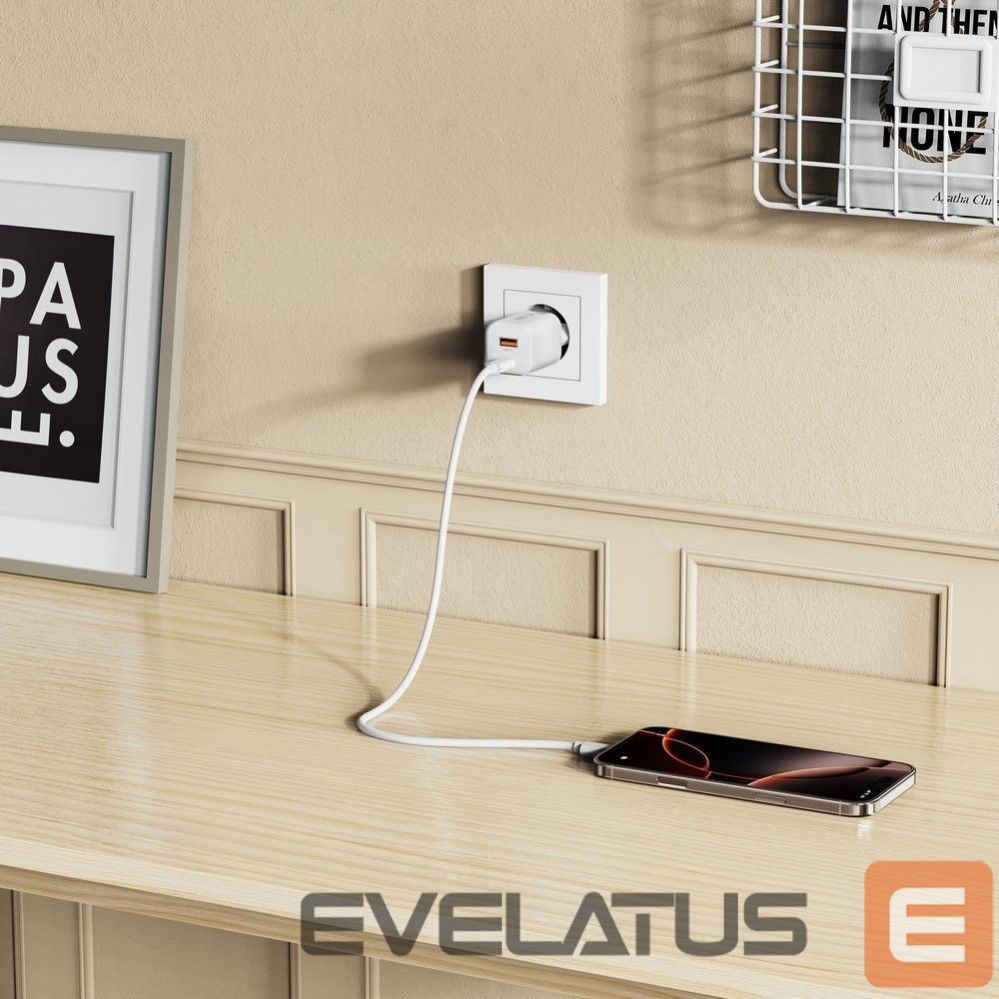 Other goods Tech-Protect Tech-Protect NCM33W 2-port PD33W/QC3.0 wall charger - white