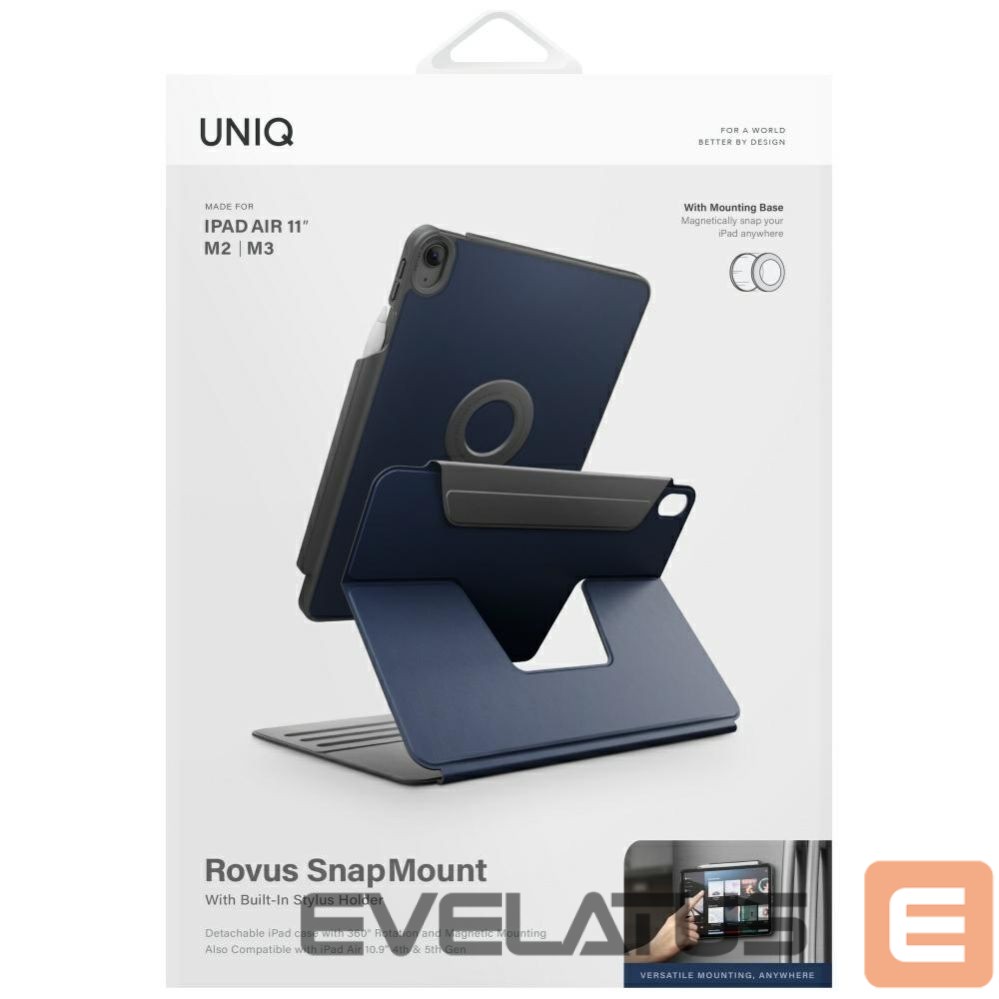 Other goods UNIQ Uniq Rovus Snapmount Magnetic 360 Rotating Detachable case for iPad Air 11" 2024 / 2025 / iPad Air 10.9" 2020 / 2022 - navy blue