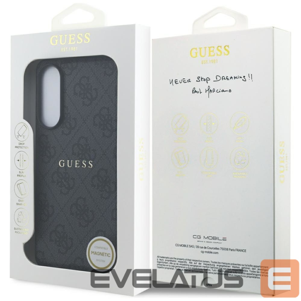 Other goods Guess Guess 4G Ring Classic Logo MagSafe Case for Samsung Galaxy S25 Edge - Black