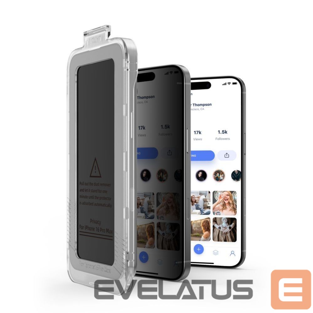 Other goods Tech-Protect Tech-Protect Quick Set Spy+ Privacy Glass 2-pack for iPhone 16 Pro Max