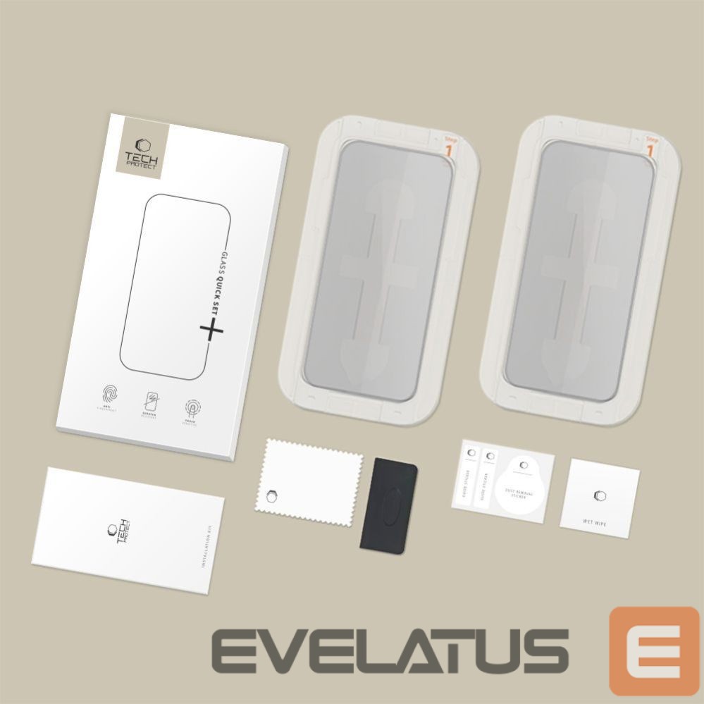 Other goods Tech-Protect Tech-Protect Quick Set Spy+ Privacy Glass 2-pack for iPhone 16 Pro Max