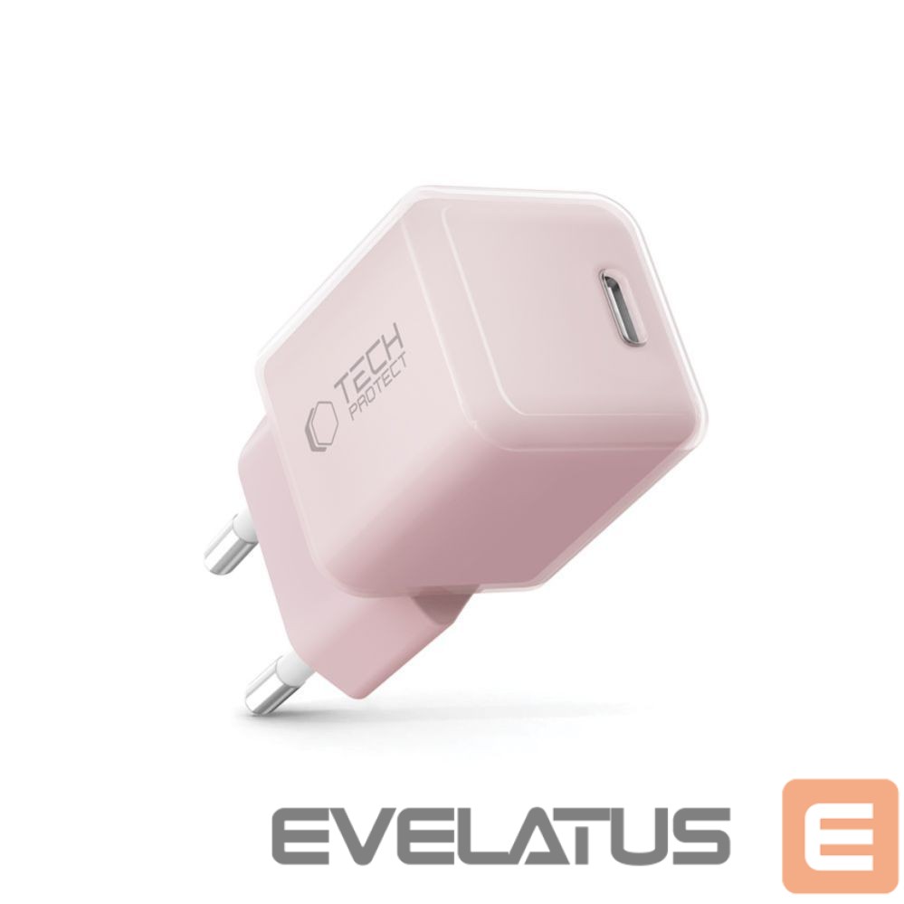 Other goods Tech-Protect Tech-Protect NCM25 USB-C PD 25W Wall Charger - Pink