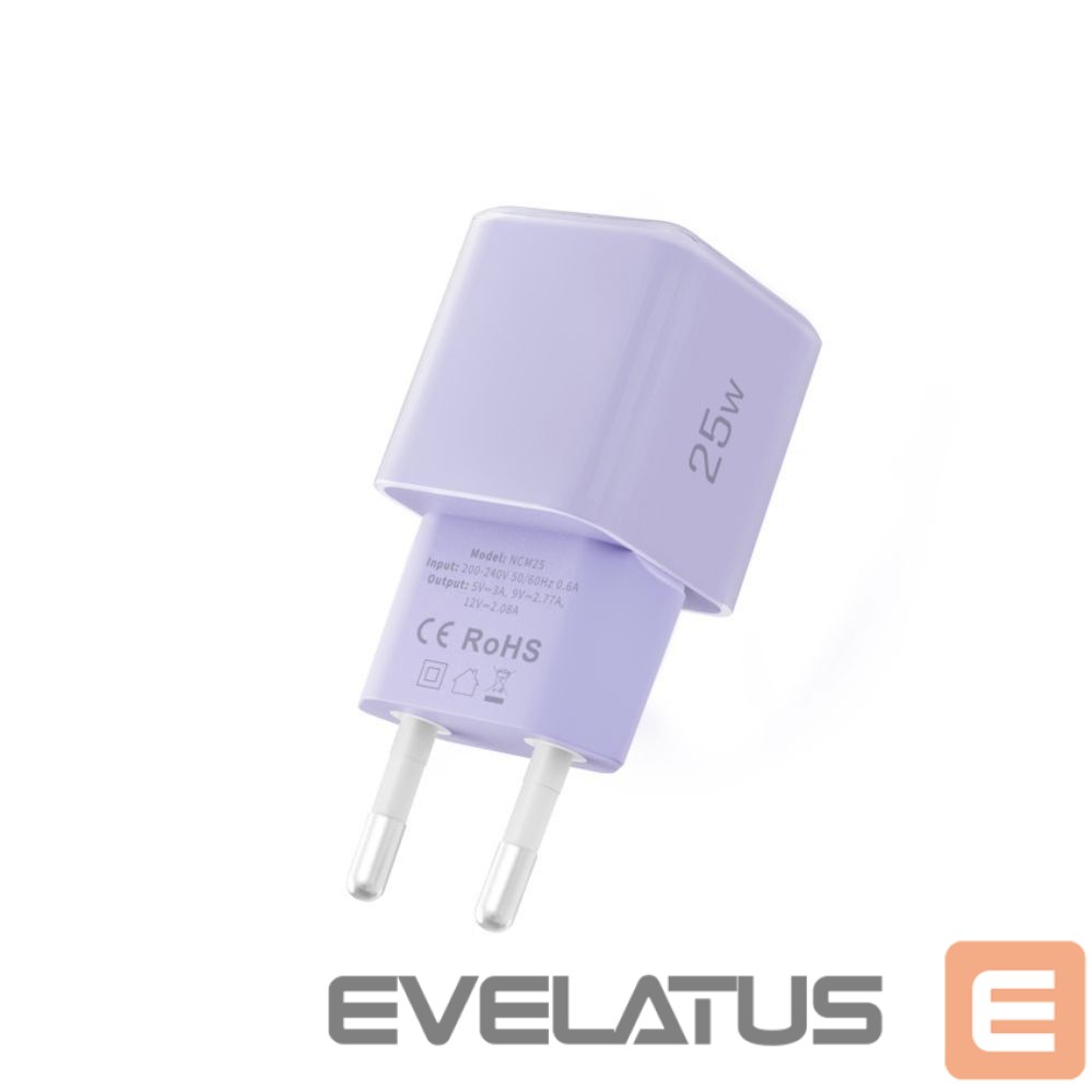 Other goods Tech-Protect Tech-Protect NCM25 USB-C PD 25W Wall Charger - Purple
