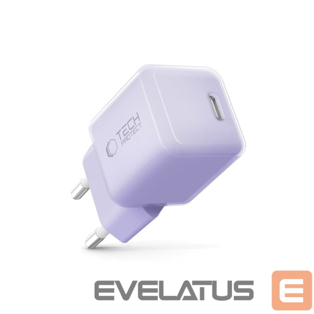 Other goods Tech-Protect Tech-Protect NCM25 USB-C PD 25W Wall Charger - Purple