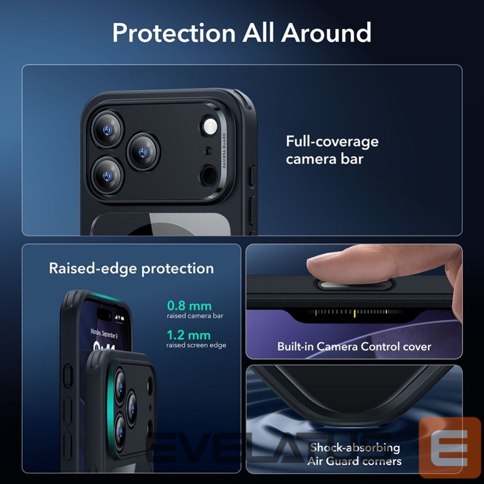 Other goods ESR ESR Classic Hybrid MagSafe + Tempered Glass Set for iPhone 17 Pro - Clear Black