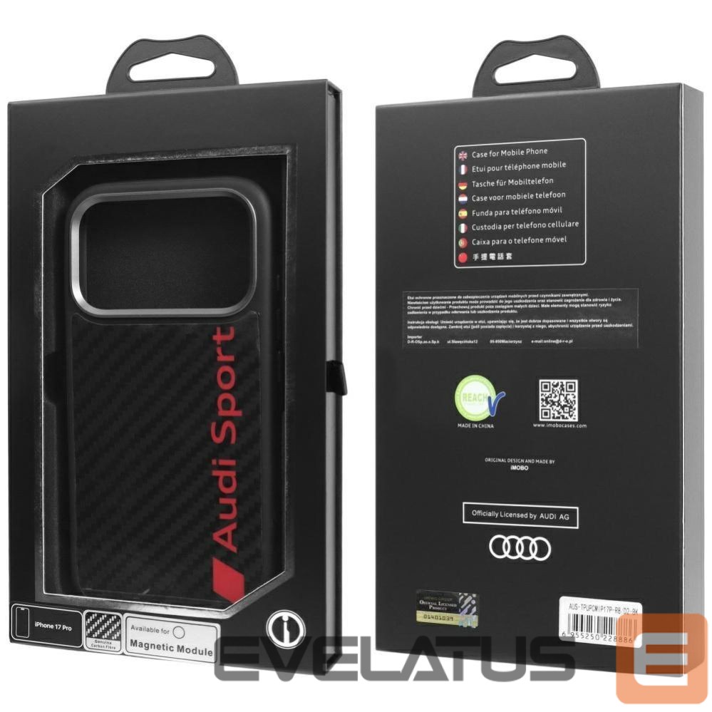 Other goods Audi Audi R8 Carbon Fiber MagSafe Case for iPhone 17 Pro - Black