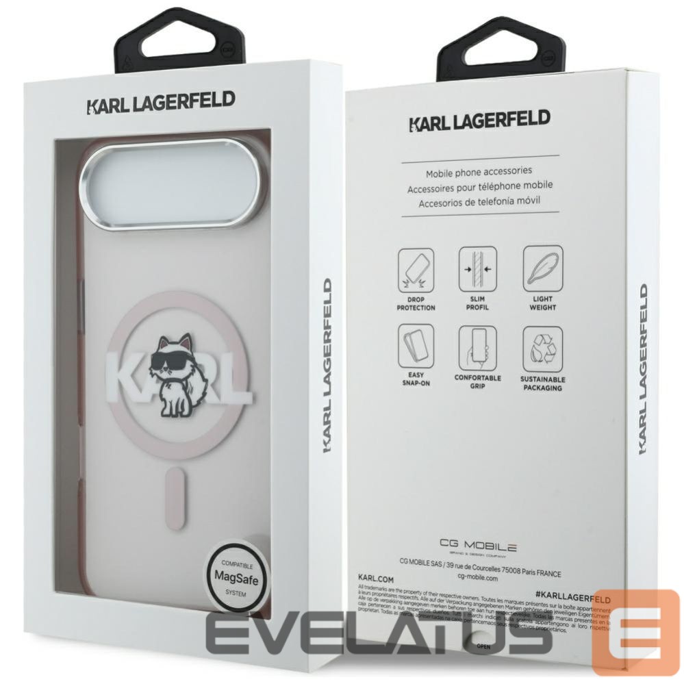 Other goods Karl Lagerfeld Karl Lagerfeld IML Choupette Sketch Logo MagSafe Case for iPhone 17 Air - Pink