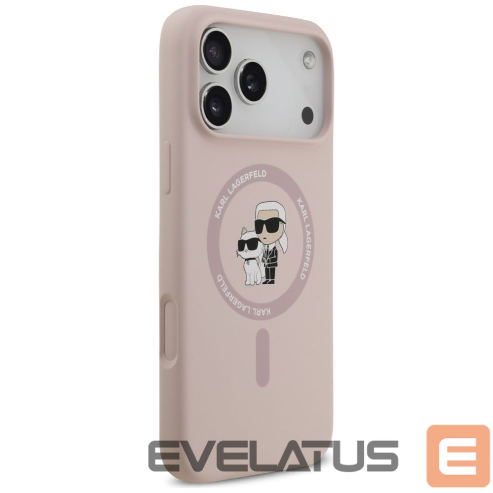 Other goods Karl Lagerfeld Karl Lagerfeld Silicone Karl&Choupette Ring MagSafe Case for iPhone 17 Pro Max - Pink