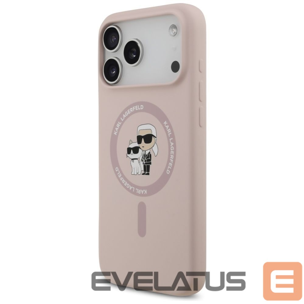 Other goods Karl Lagerfeld Karl Lagerfeld Silicone Karl&Choupette Ring MagSafe Case for iPhone 17 Pro Max - Pink