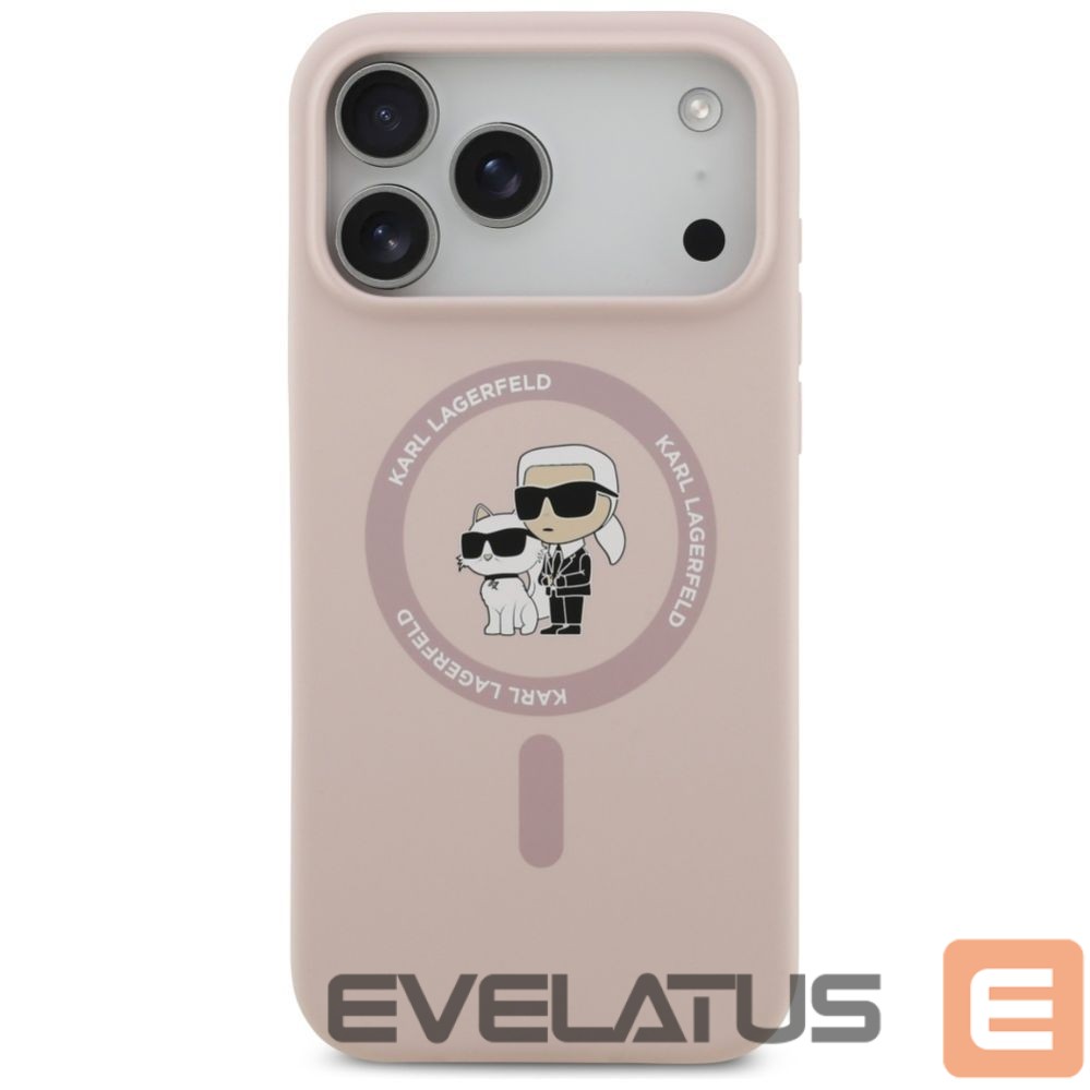 Other goods Karl Lagerfeld Karl Lagerfeld Silicone Karl&Choupette Ring MagSafe Case for iPhone 17 Pro Max - Pink