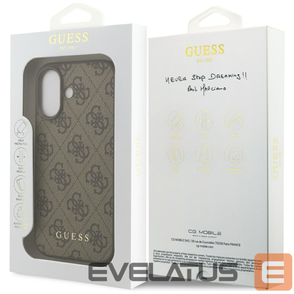 Other goods Guess Guess 4G Classic Case for iPhone 17 - Brown