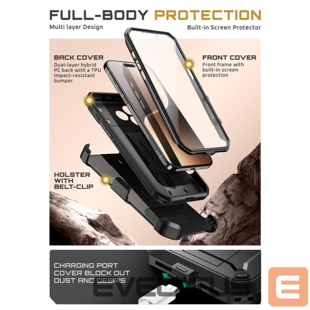 Other goods Supcase Supcase UB Pro Case for iPhone 17 Pro - Black