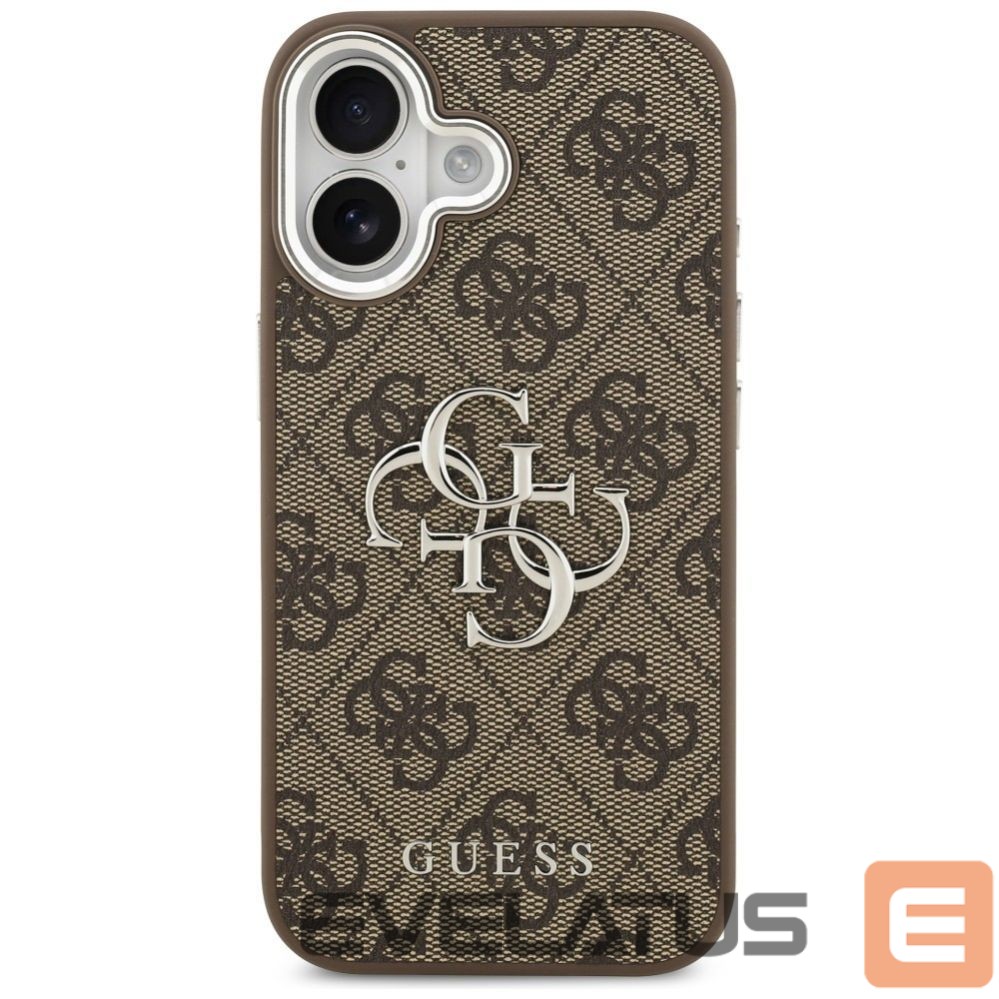 Other goods Guess Guess 4G Big 4G Classic Logo case for iPhone 17 - brown and silver