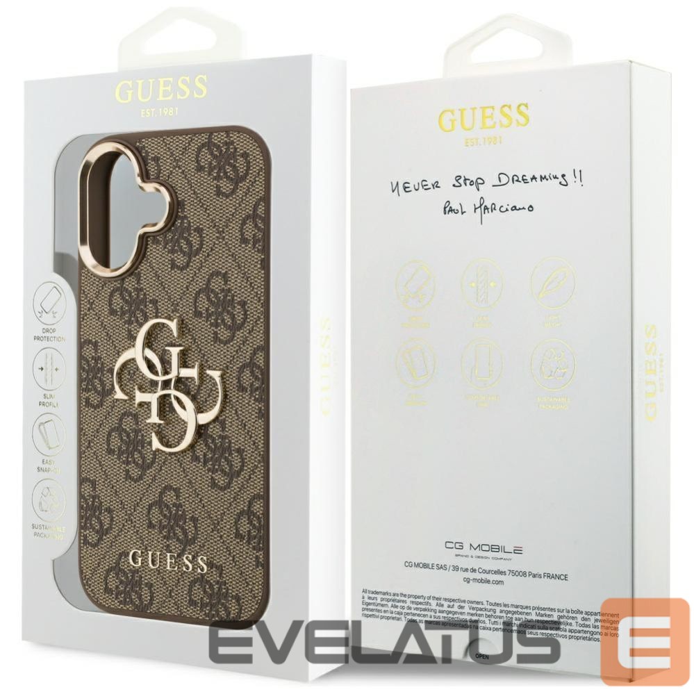 Other goods Guess Guess 4G Big 4G Classic Logo Case for iPhone 17 - Brown and Gold