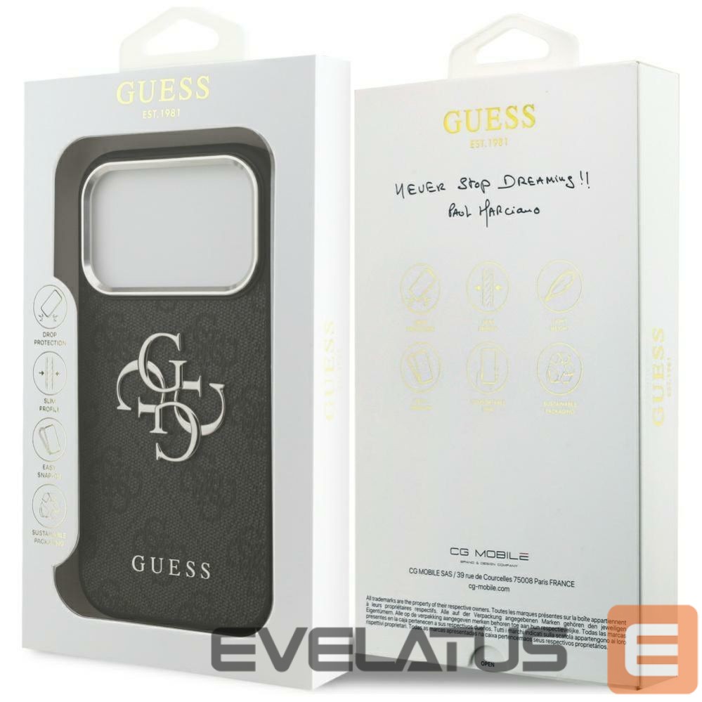 Other goods Guess Guess 4G Big 4G Classic Logo case for iPhone 17 Pro Max - black