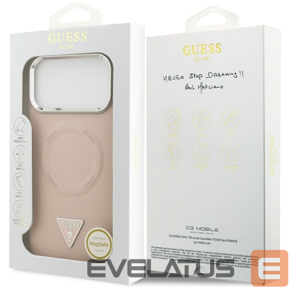 Other goods Guess Guess Triangle Logo MagSafe case for iPhone 17 Pro - pink