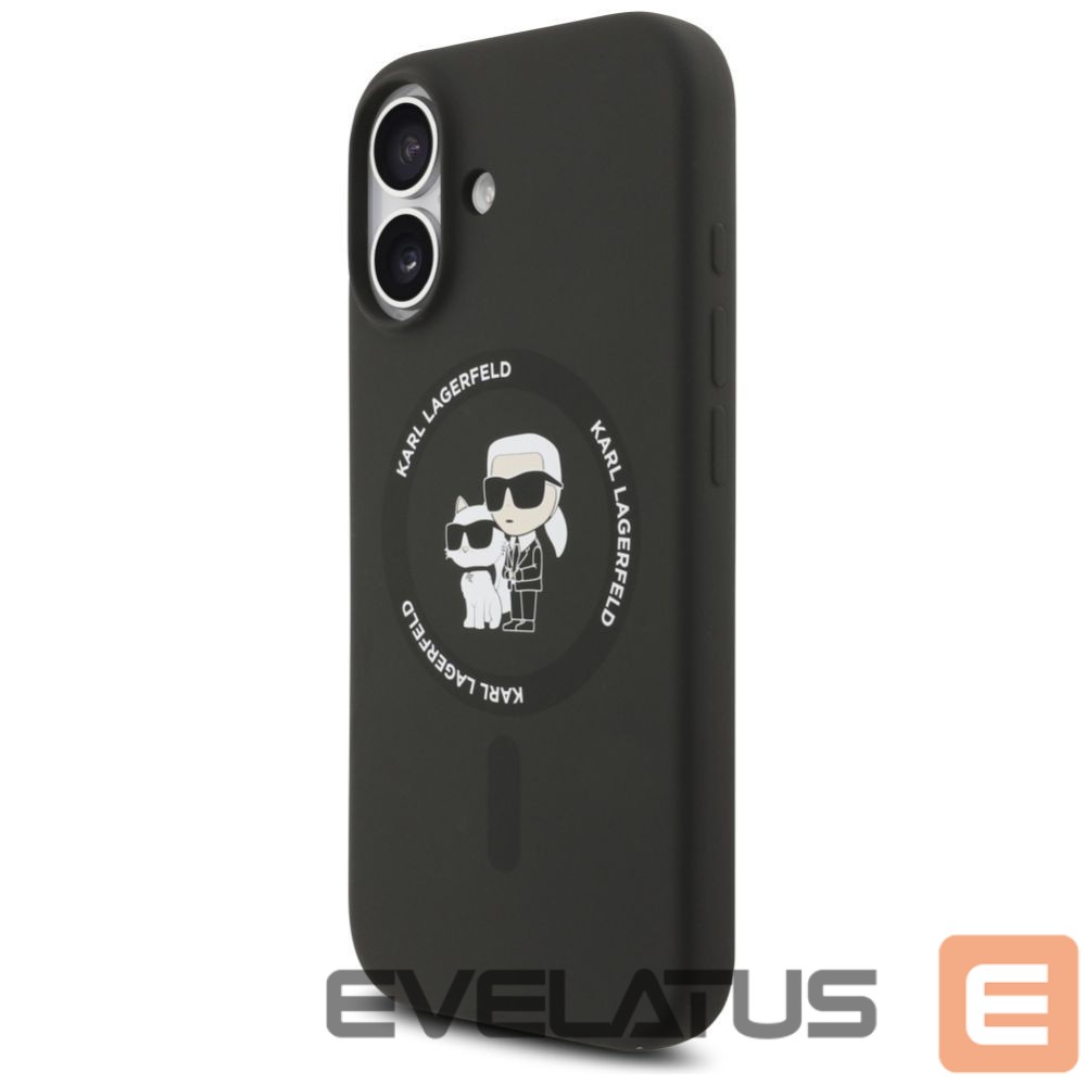 Other goods Karl Lagerfeld Karl Lagerfeld Silicone Karl&Choupette Ring MagSafe Case for iPhone 17 - Black