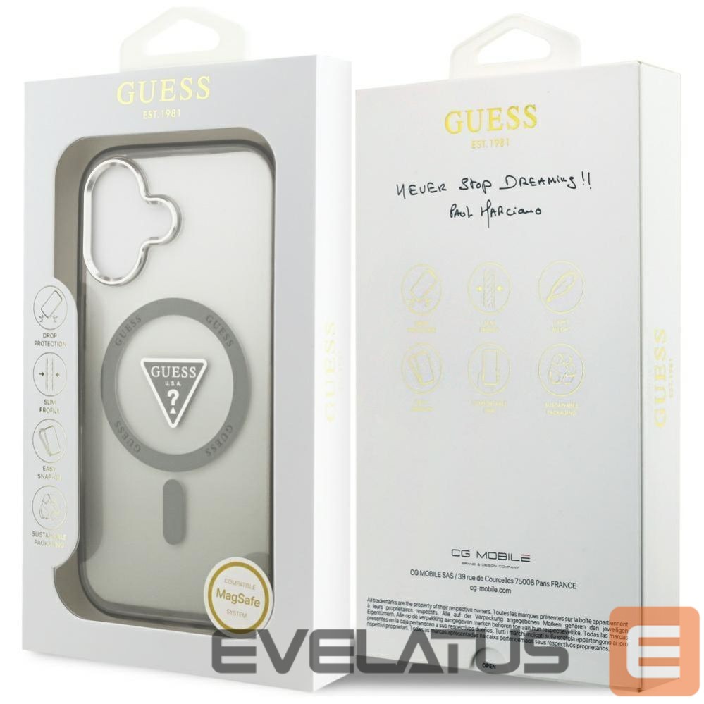 Other goods Guess Guess IML Gradient Triangle Logo MagSafe case for iPhone 17 - olive