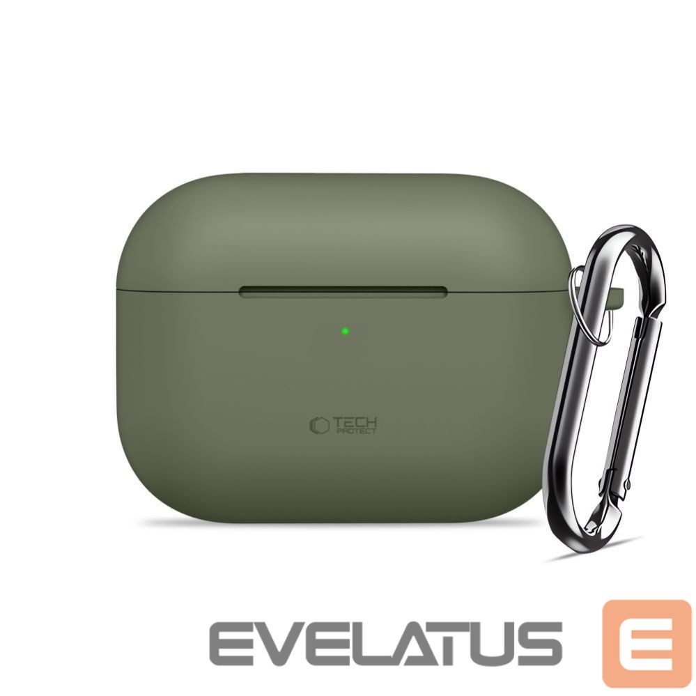 Other goods Tech-Protect Tech-Protect Silicone Hook Case for AirPods Pro - Olive