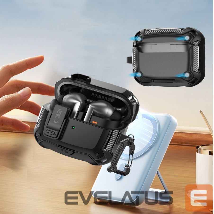 Other goods Tech-Protect Tech-Protect Silicone Hook Case for Samsung Galaxy Buds 3 / 3 FE / 3 Pro - Black