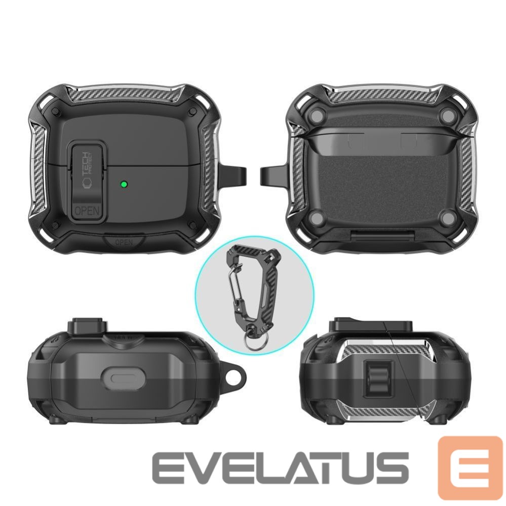 Other goods Tech-Protect Tech-Protect Silicone Hook Case for Samsung Galaxy Buds 3 / 3 FE / 3 Pro - Black