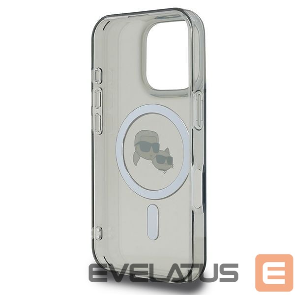 Other goods Karl Lagerfeld Karl Lagerfeld IML Metal Karl&Choupette Head MagSafe Case for iPhone 16 Pro - Black
