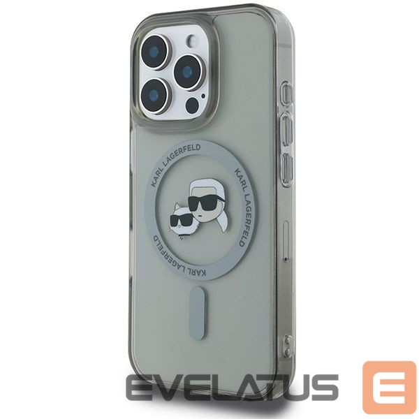Other goods Karl Lagerfeld Karl Lagerfeld IML Metal Karl&Choupette Head MagSafe Case for iPhone 16 Pro - Black