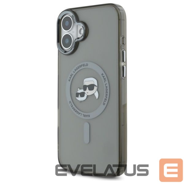 Other goods Karl Lagerfeld Karl Lagerfeld IML Metal Karl&Choupette Head MagSafe Case for iPhone 16 - Black