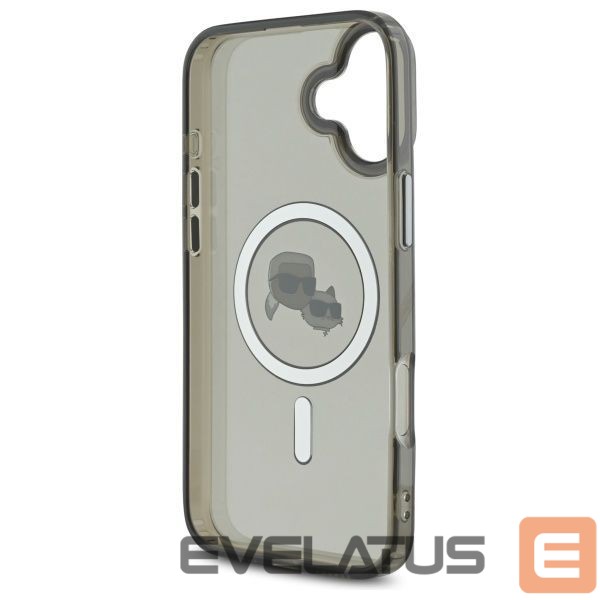 Other goods Karl Lagerfeld Karl Lagerfeld IML Metal Karl&Choupette Head MagSafe Case for iPhone 16 - Black